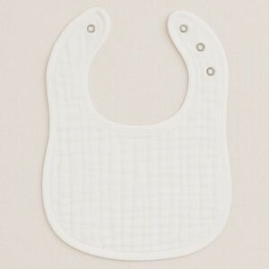Pack of 7 Muslin Bibs by Comfy Cubs - White
